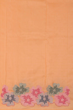 Image of Kanchipattu Peach Brocade Saree