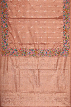 Image of Kanchi Tissue Light Brown Saree