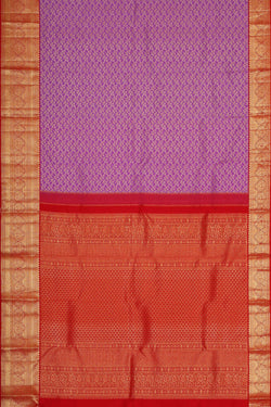 Image of Kanchipattu Lavender Pink Brocade Saree