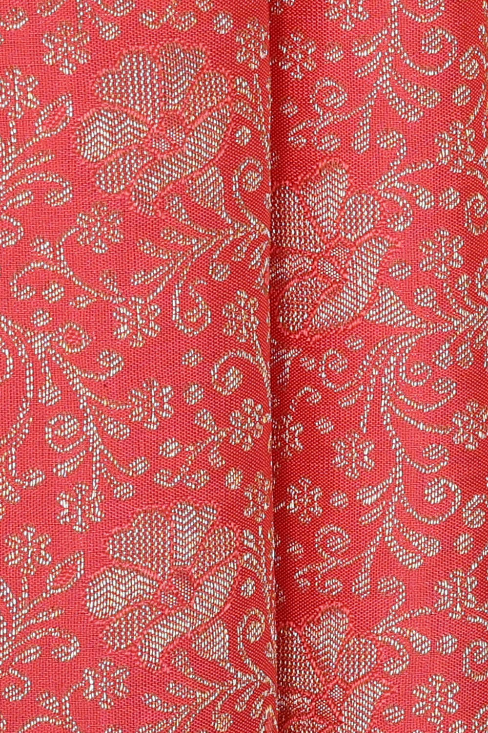Image of Kanchipattu Dark Peach Brocade Saree