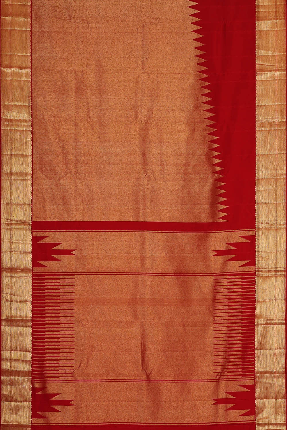 Kanchipattu Red Brocade Saree