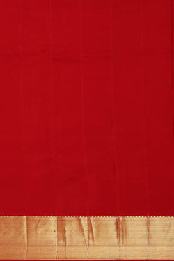 Image of Kanchipattu Red Brocade Saree