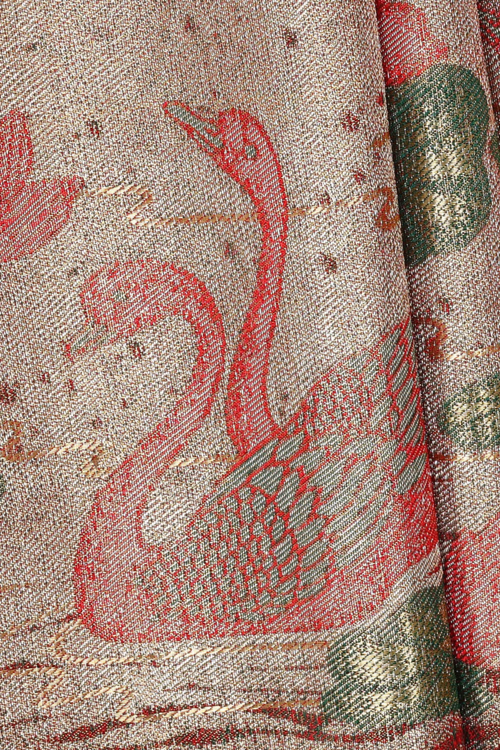 Image of Kanchipattu Gold Tissue Brocade Saree
