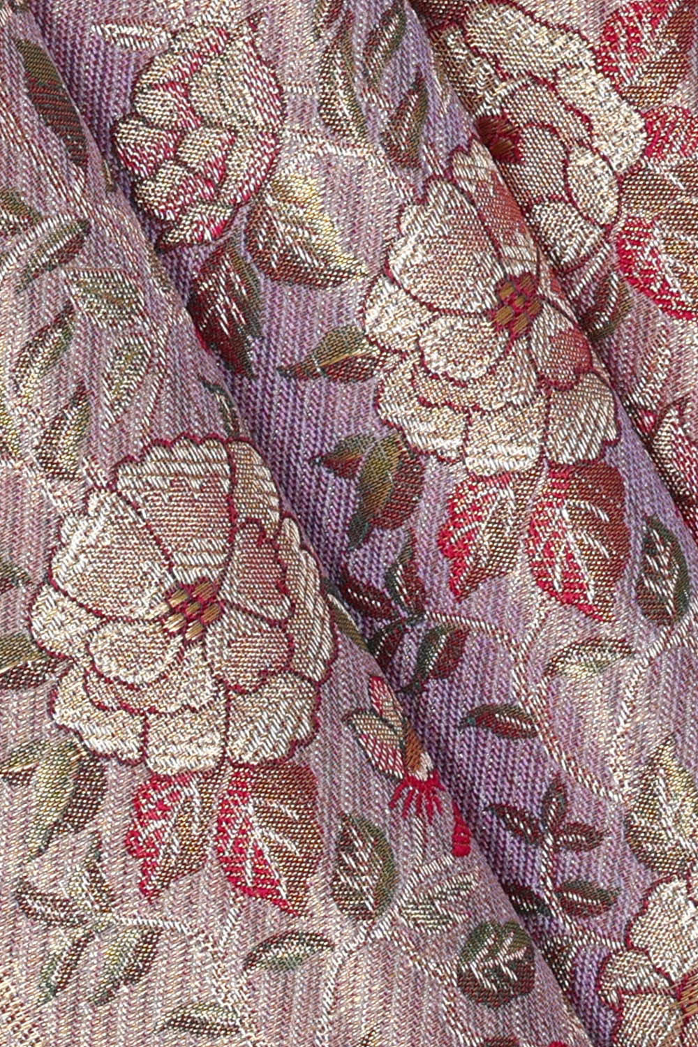 Kanchipattu Lavender Tissue Brocade Saree