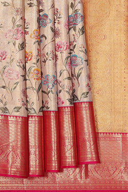 Image of Kanchipattu Gold Tissue Brocade Saree