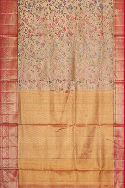 Image of Kanchipattu Gold Tissue Brocade Saree