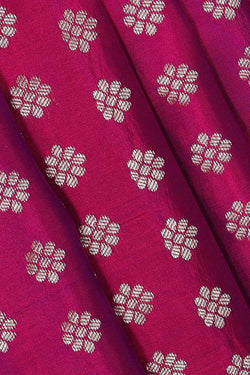 Image of Kanchipattu Magenta Red Brocade Saree