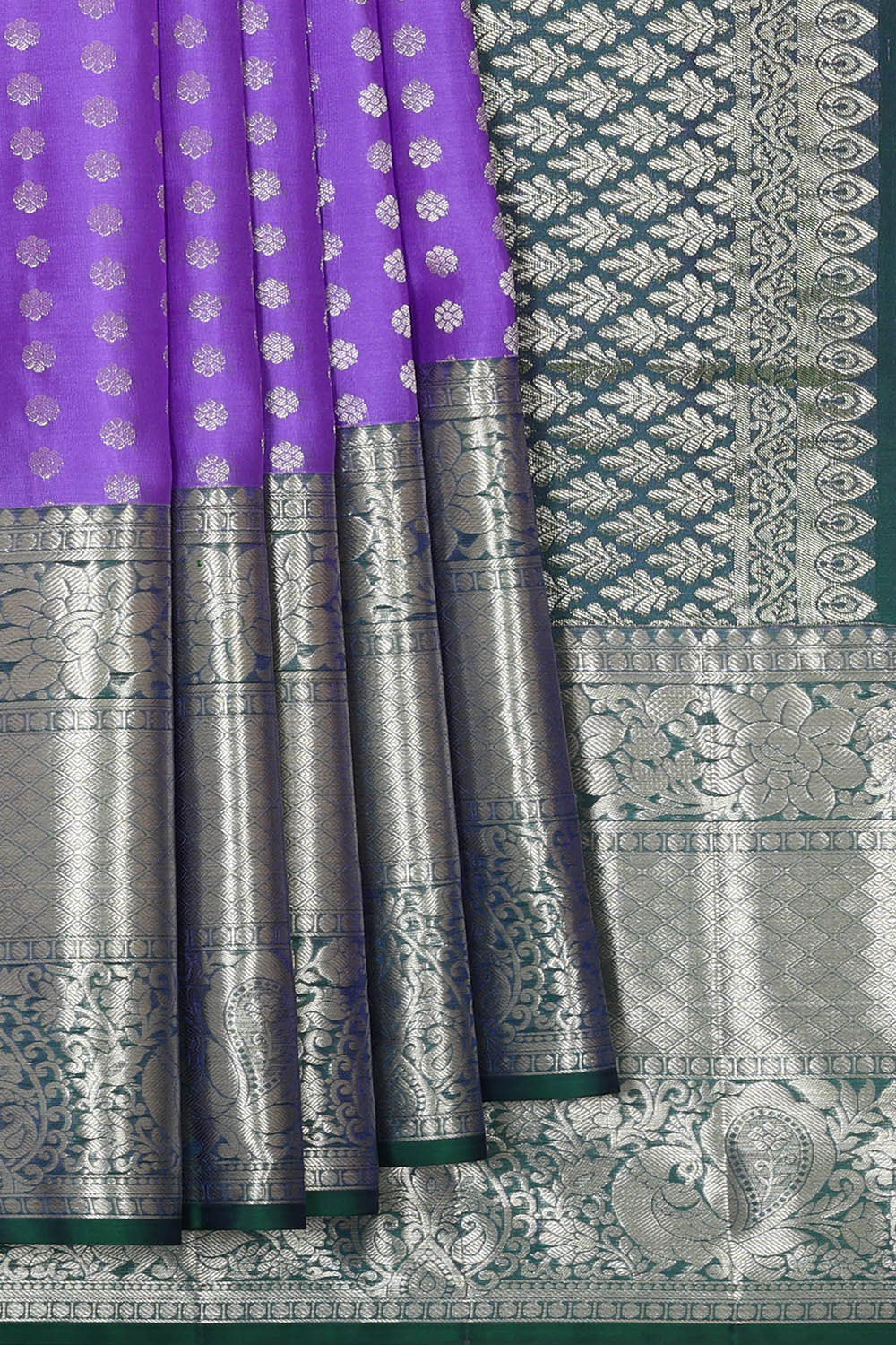 Kanchipattu Lavender Brocade Saree