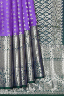 Image of Kanchipattu Lavender Brocade Saree