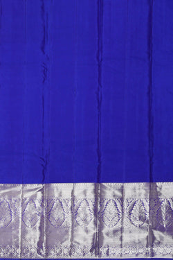 Image of Kanchipattu Ocean Blue Brocade Saree