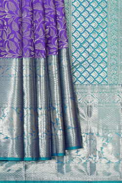 Image of Kanchipattu Lavender Brocade Saree