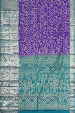 Image of Kanchipattu Lavender Brocade Saree