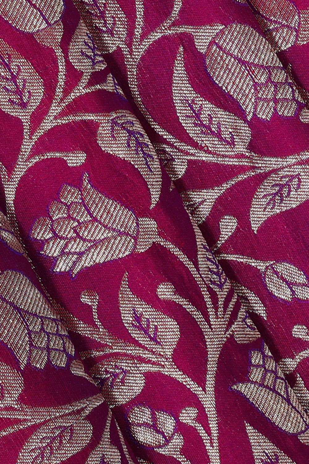 Kanchipattu Magenta Brocade Saree