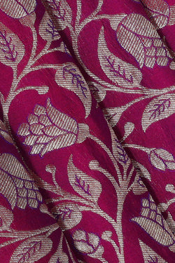 Image of Kanchipattu Magenta Brocade Saree