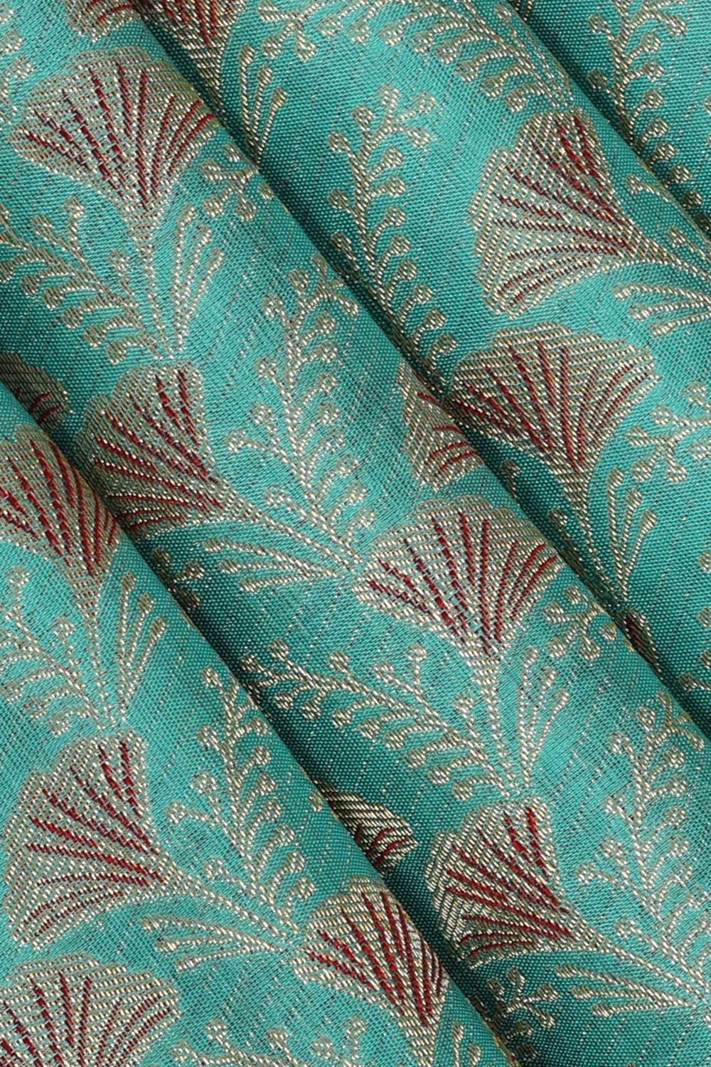 Image of Kanchipattu Light Blue Brocade Saree