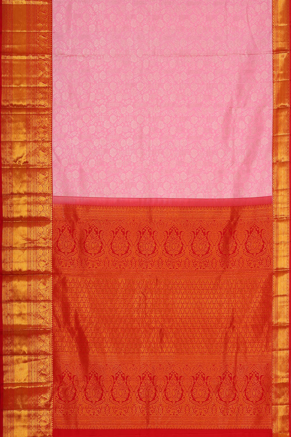 Kanchipattu Soft Pink Brocade Saree