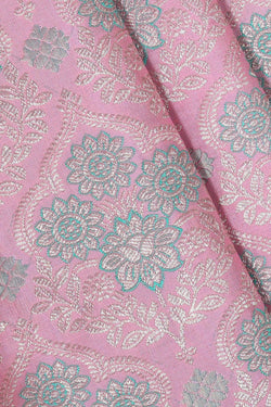 Image of Kanchipattu Soft Pink Brocade Saree