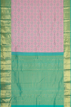 Image of Kanchipattu Soft Pink Brocade Saree