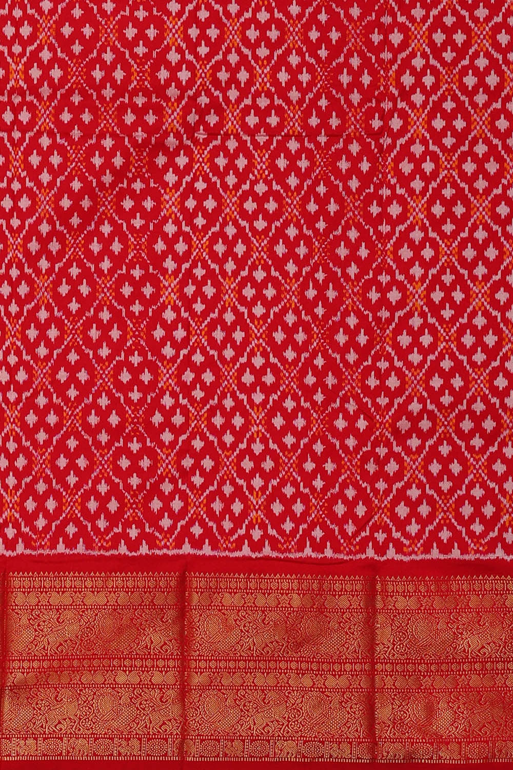 Pochampally Ikat Silk Royal Blue Saree