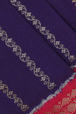 Image of Pochampally Ikat Silk Navy Blue Saree