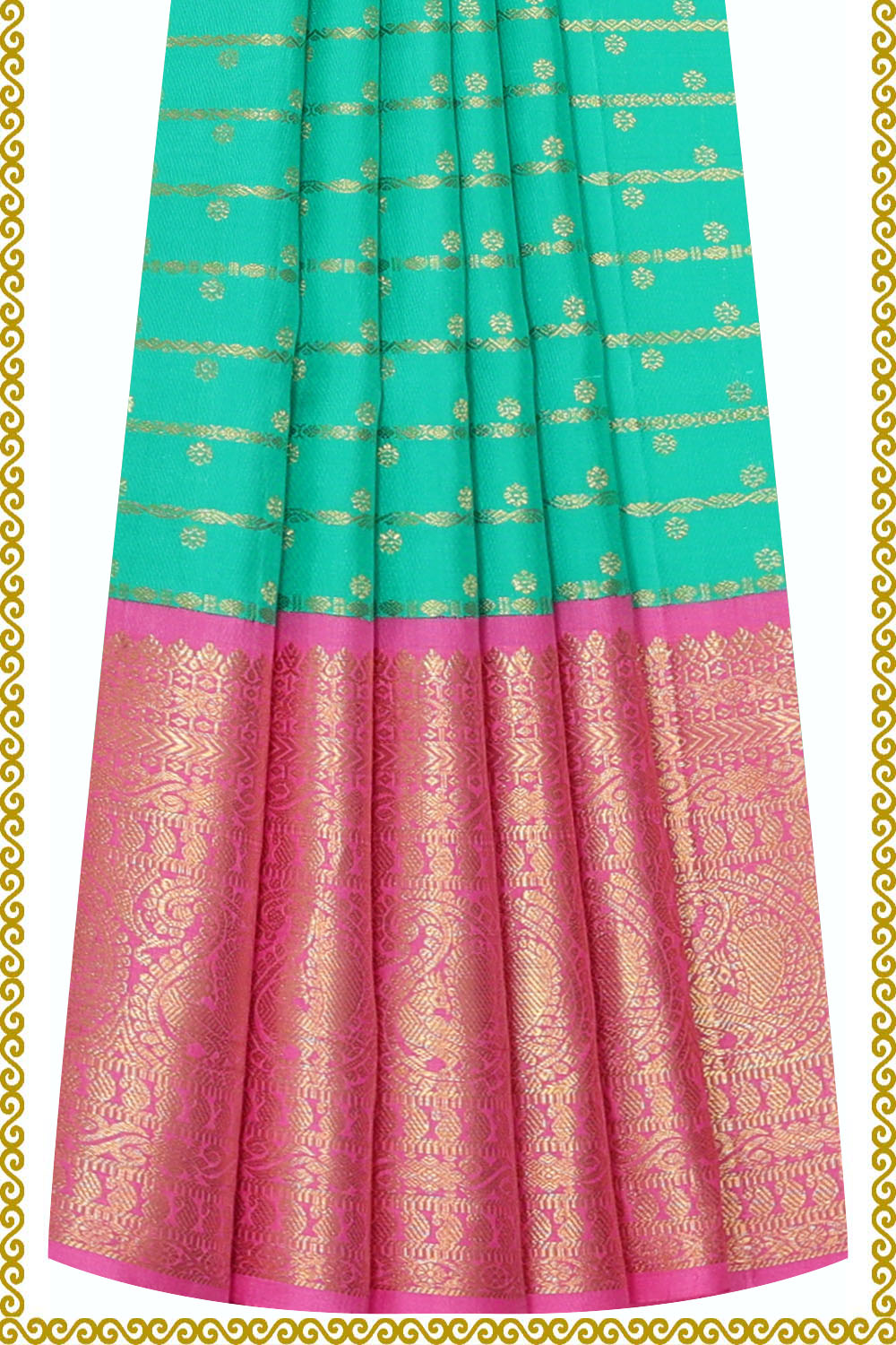 Image of Kanchipattu Pavada Unstitched Set