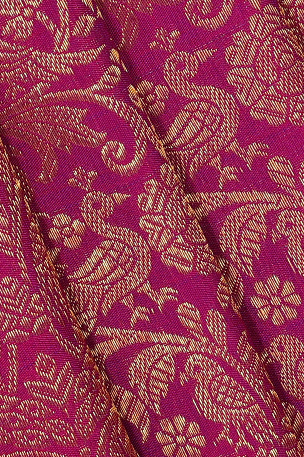 Kanchipattu Magenta Brocade Saree