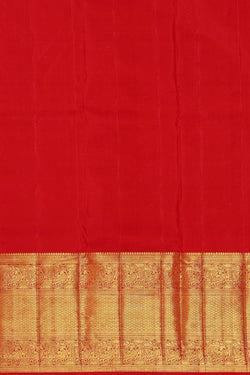 Image of Kanchipattu Red Brocade Saree