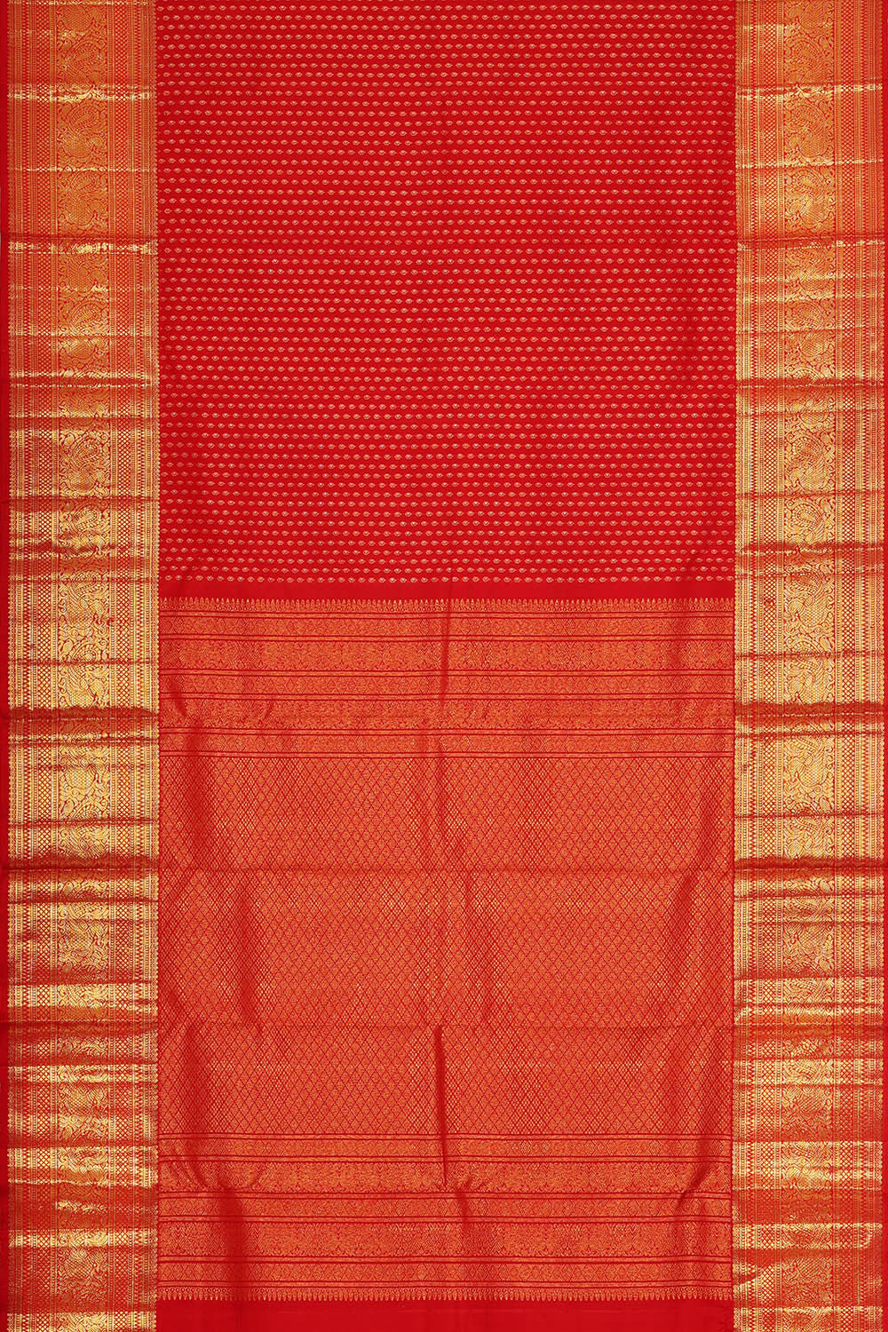 Kanchipattu Red Brocade Saree