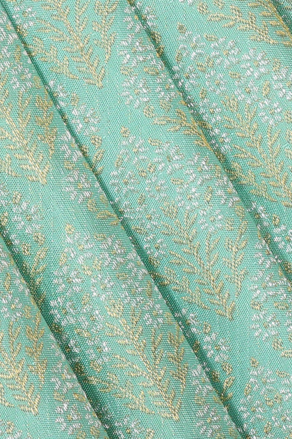 Kanchipattu Light Sea Green Brocade Saree