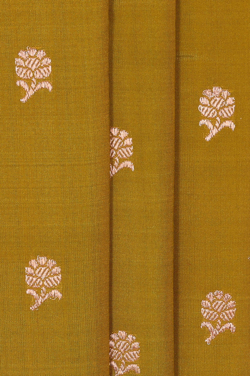 Image of Banarasi Khatan Mehndi Green Saree