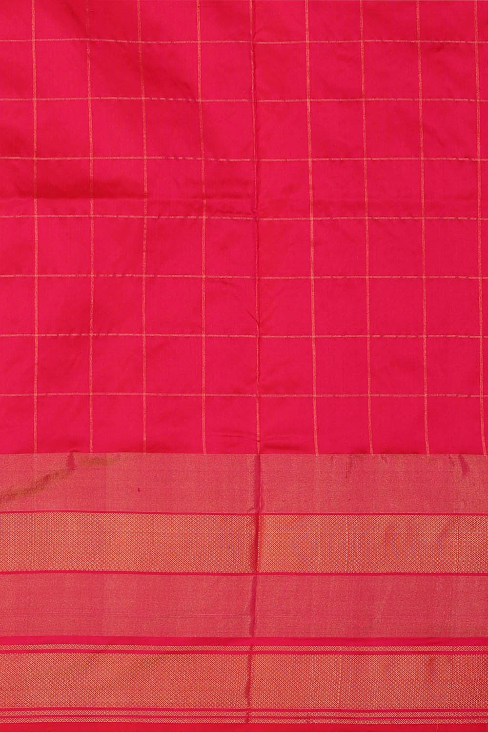 Ikat Silk Magenta Saree