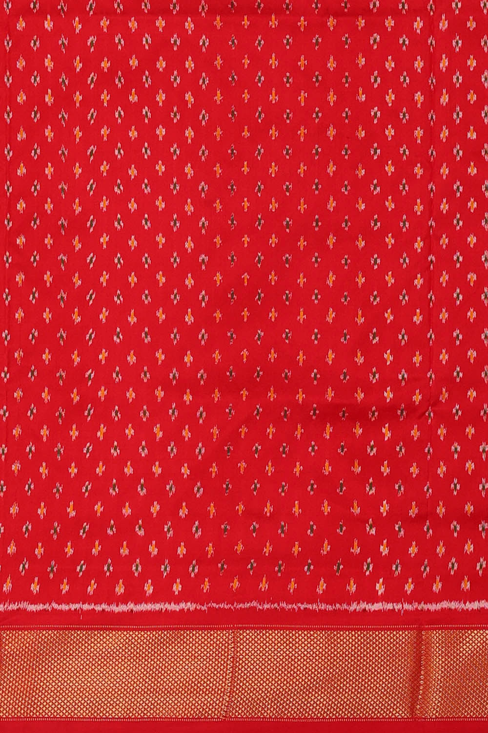 Image of Ikat Silk Multicolour Saree