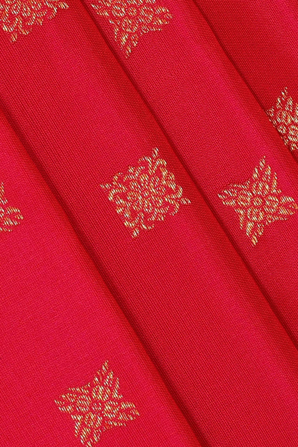 Image of Gadwal Silk Reddish Pink Saree