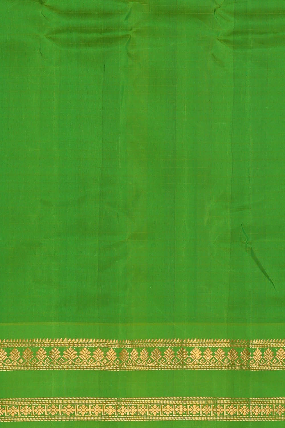 Image of Gadwal Silk Cotton Dark Magenta Saree