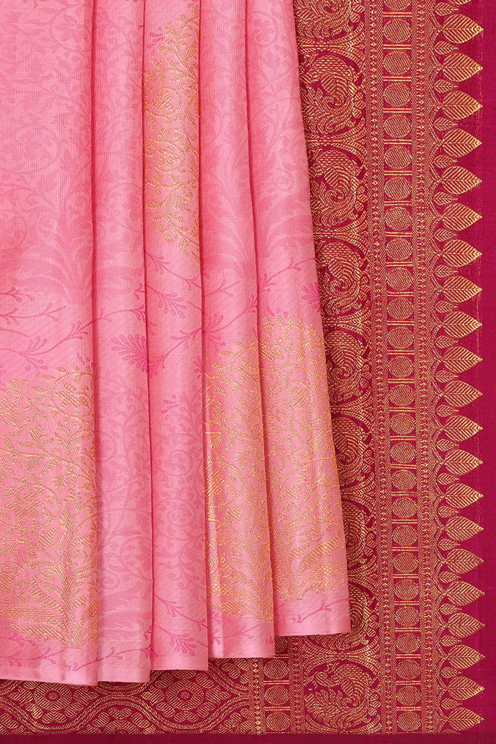 Image of Arani Silk Light Pink Saree