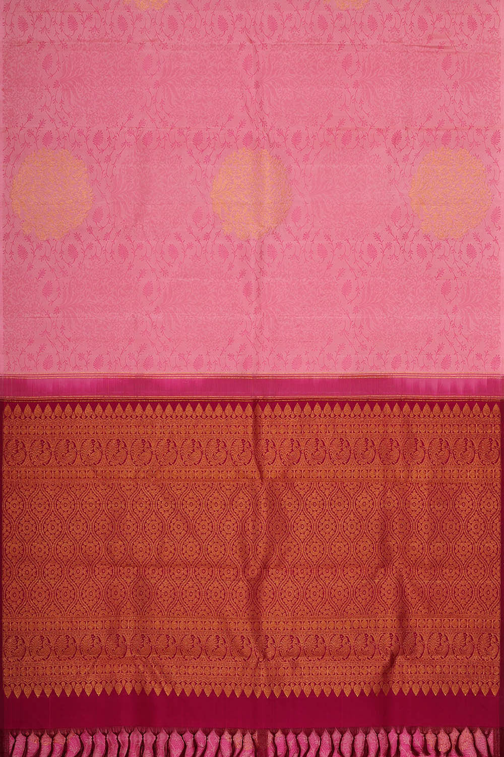 Image of Arani Silk Light Pink Saree