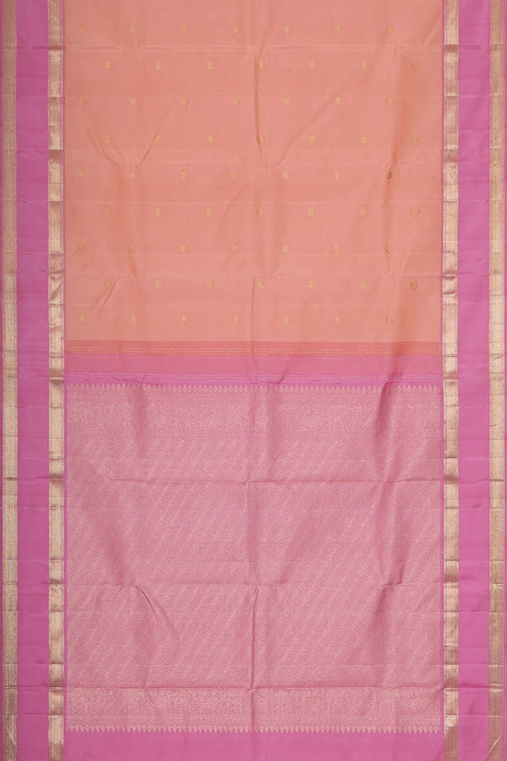 Image of Arani Silk Light Peach Saree
