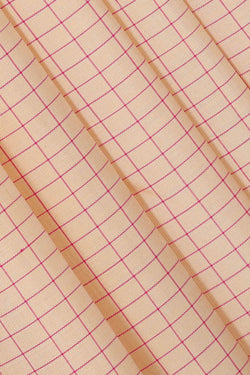 Image of Gadwal Silk Cream Saree
