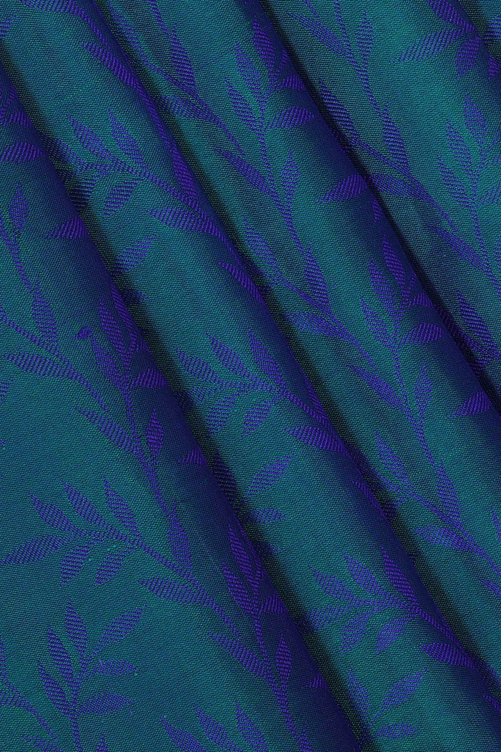 Arani Silk Peacock Blue Saree