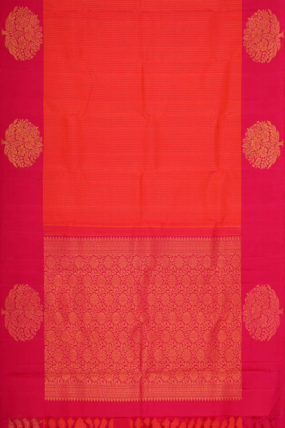 Arani Silk Dark Peach Saree
