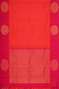 Image of Arani Silk Dark Peach Saree