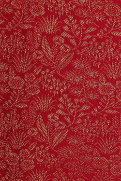 Image of Kanchipattu Red Brocade Saree