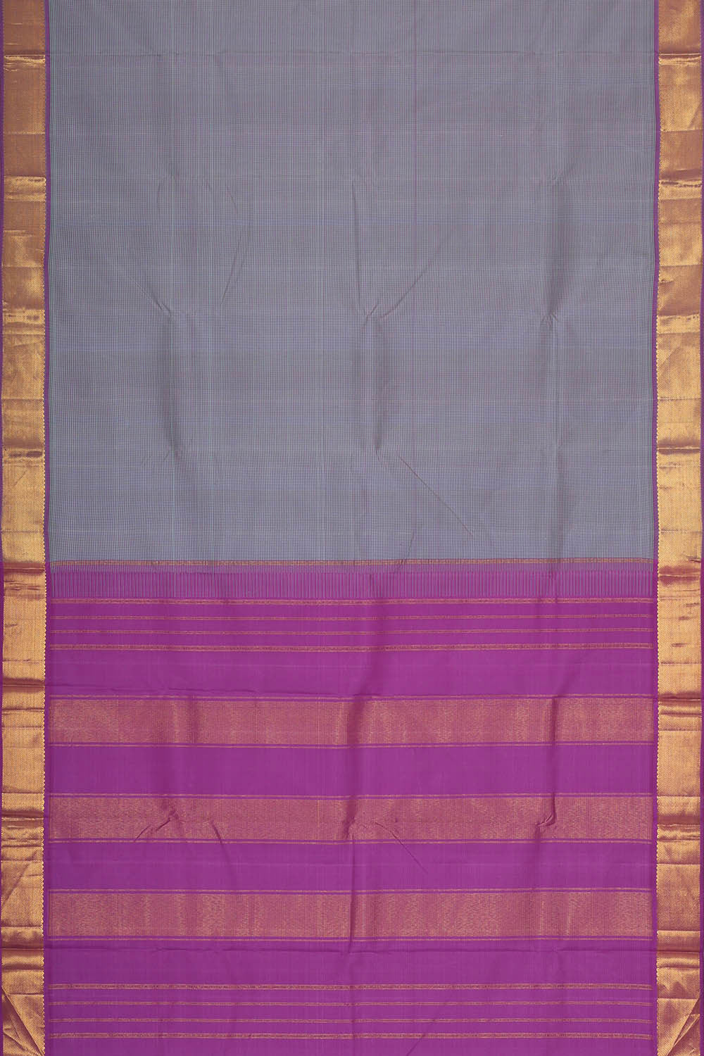 Image of Arani Silk Lavender- Light Blue Saree