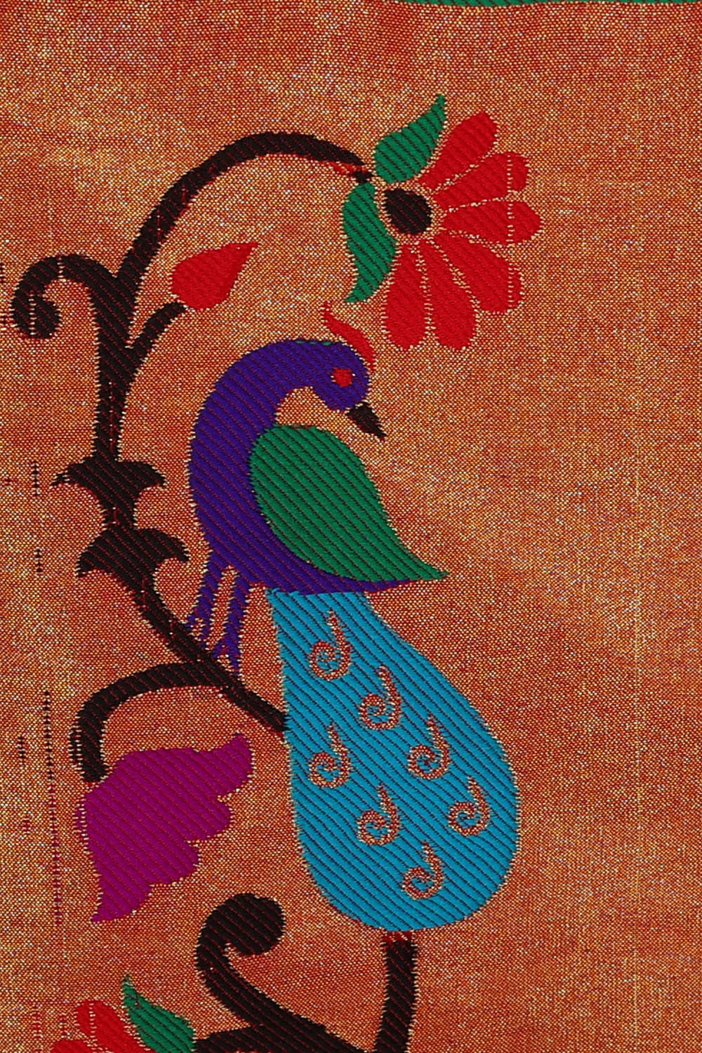 Paithani Silk Teal Blue Saree