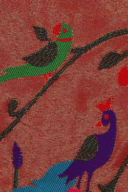 Image of Paithani Silk Deep Wine Saree