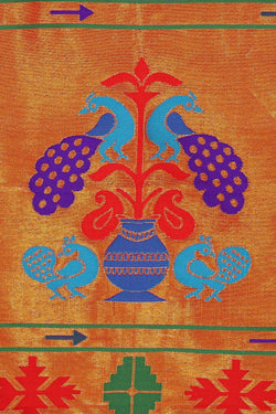 Image of Paithani Silk Deep Wine Saree