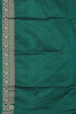 Image of Banarasi Silk Teal Green Saree