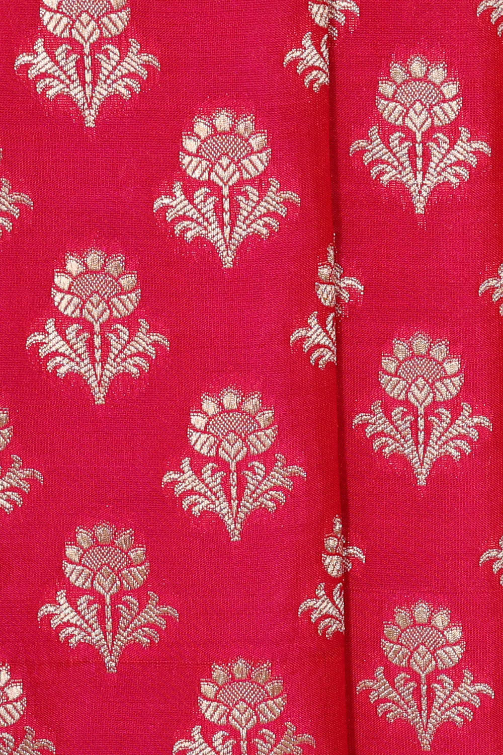 Image of Banarasi Silk Rani Pink Saree