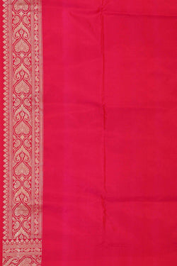 Image of Banarasi Silk Rani Pink Saree