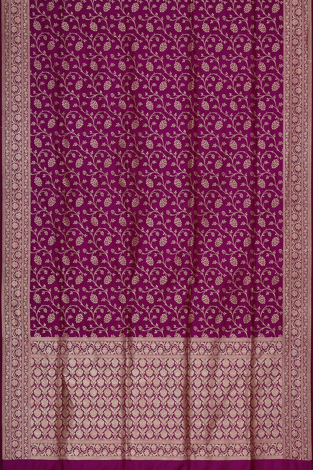 Banarasi Silk Dark Magenta Saree